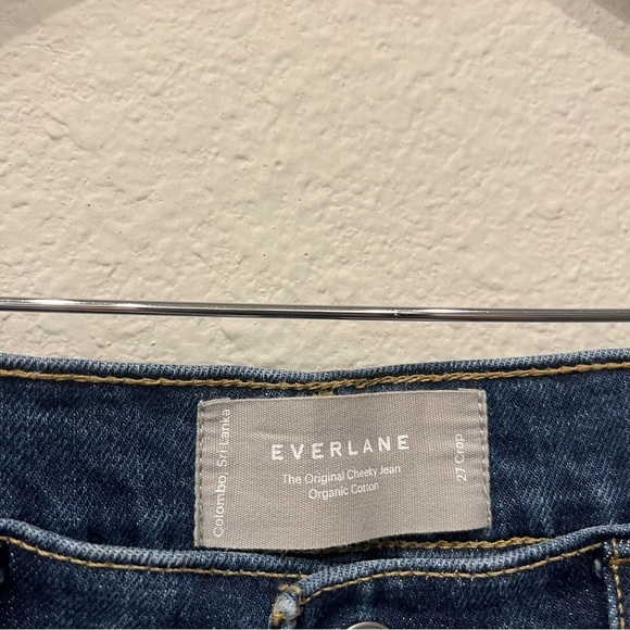 Everlane The Original Cheeky Jean High Rise Straight Leg Normcore Size 27 Crop - Picture 5 of 14
